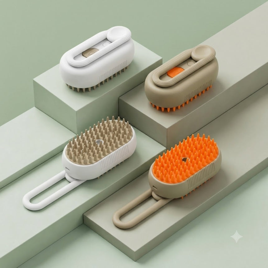 Brosse Chat Vapeur Anti-Poils — FluffMaster