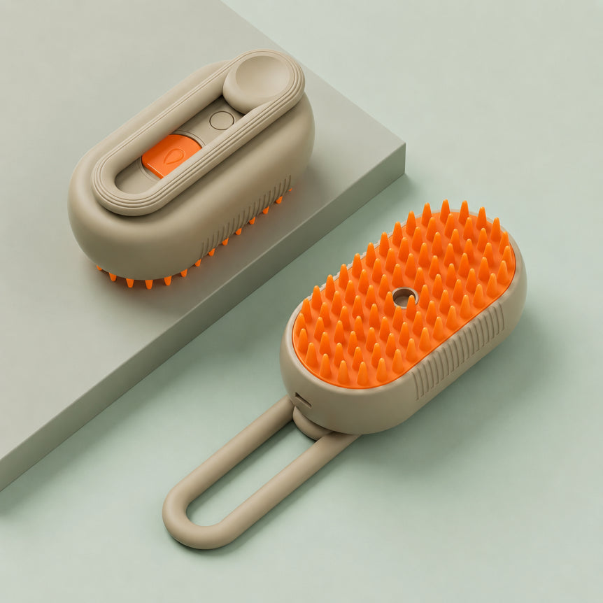 Brosse Chat Vapeur Anti-Poils — FluffMaster